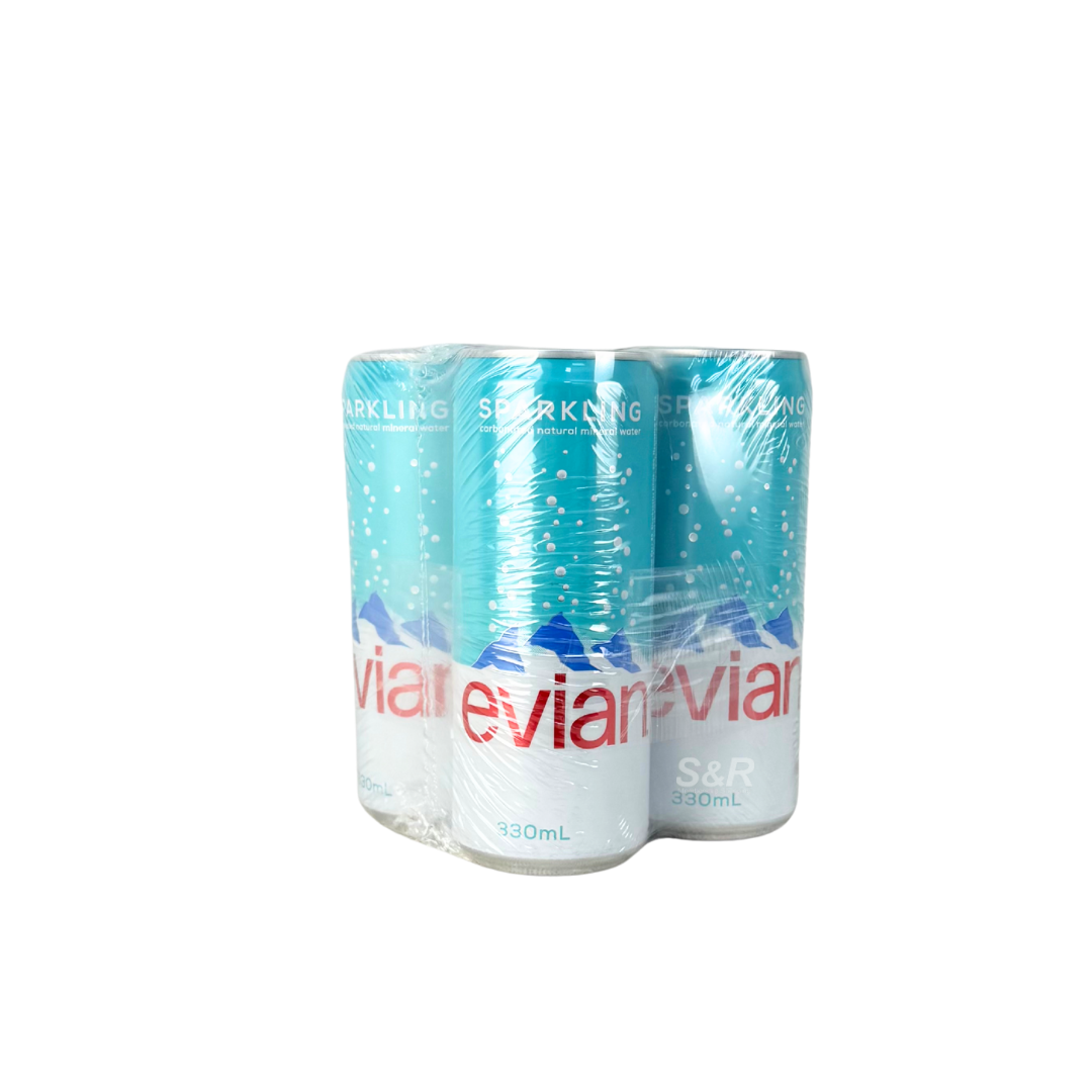 Evian Sparkling Water 4pcs x 330mL